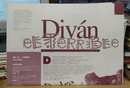 Diván el terrible, revista de psicoanálisis y sociedad. Nº 4
