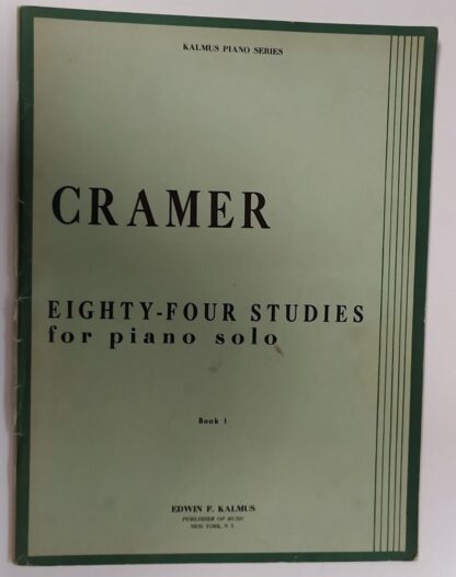 Johann Baptist Cramer.  Eighty-four studies for piano solo book I