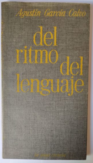 Del ritmo del lenguaje.