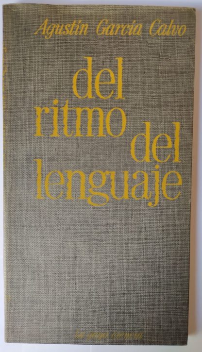 Del ritmo del lenguaje.