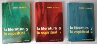 La literatura y lo espiritual. (3 Tomos)