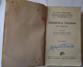 Gramática italiana del siglo XX.