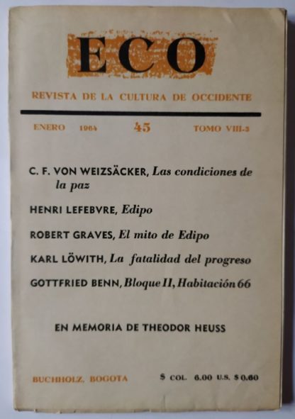 ECO. Revista de la cultura de occidente. 45.