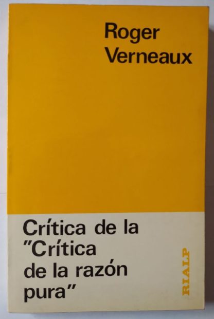 Crítica de la "Crítica de la razón pura"