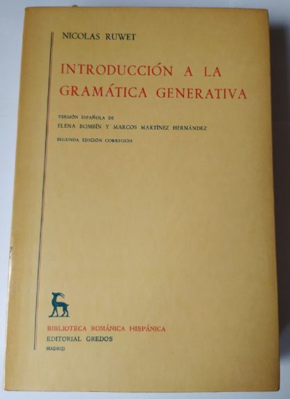 Introducción a la gramática generativa.