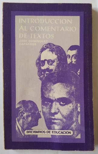 Introducción al comentario de textos