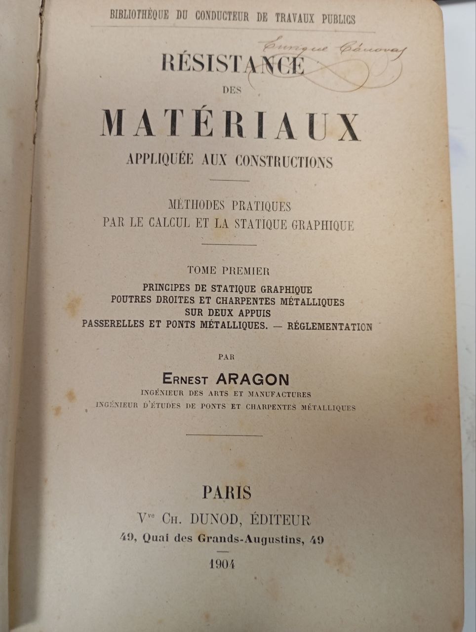 Résistance des matériaux I. Apliquée aux constructions. - Imagen 2