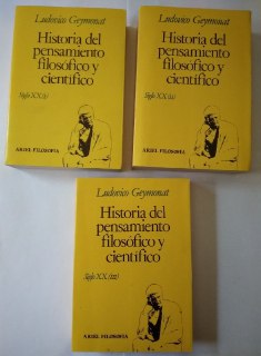 Historia del pensamiento filosófico y científico. (3 Tomos)