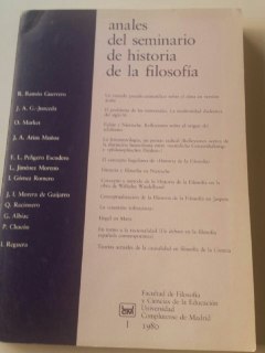 Anales del seminario de historia de la filosofía