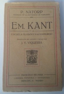 EM. KANT y la escuela filosófica de Marburgo