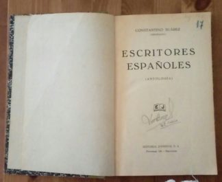 Escritores españoles (Antología)