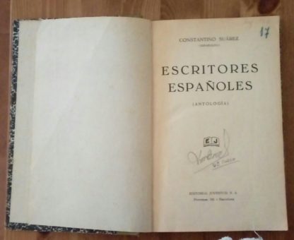 Escritores españoles (Antología)