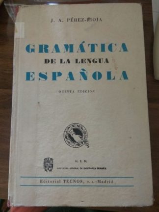 Gramática de la lengua Española