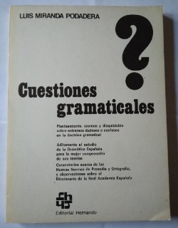 Cuestiones gramaticales.
