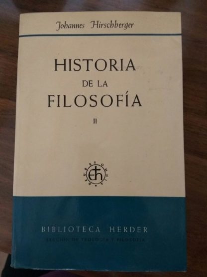 Historia de la filosofía II