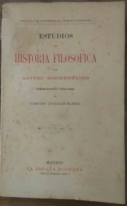 Estudios de Historia Filosófica