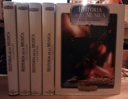 Historia de la música y sus compositores - 5 tomos