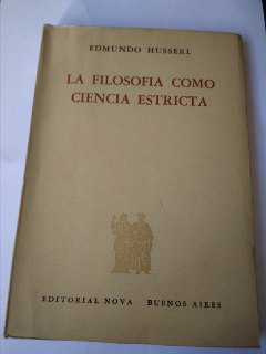 La filosofía como ciencia estricta