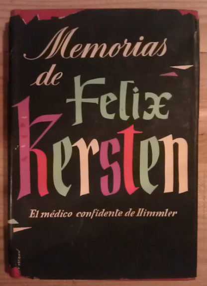 Memorias de Félix Kersten. El médico confidente de Himmler