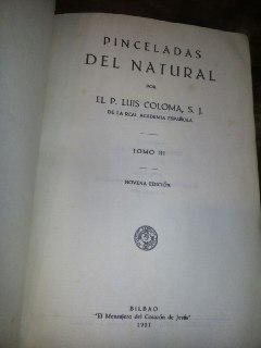 Pinceladas del natural Tomo III