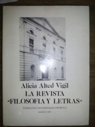 La revista Filosofía y Letras