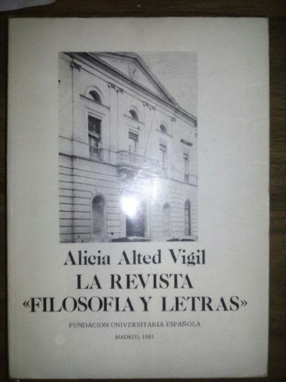 La revista Filosofía y Letras