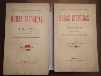 Obras escogidas de J. Ruskin.