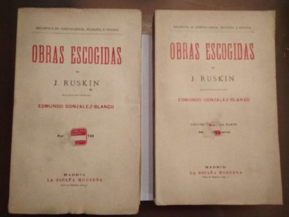 Obras escogidas de J. Ruskin.