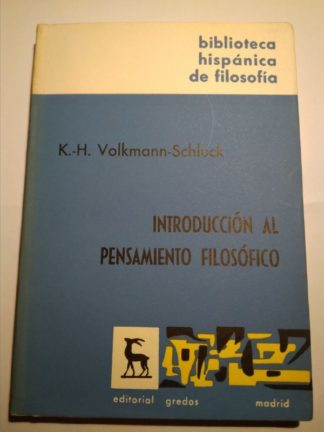 Introducción al pensamiento filosófico