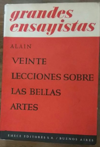 Veinte lecciones sobre las bellas artes