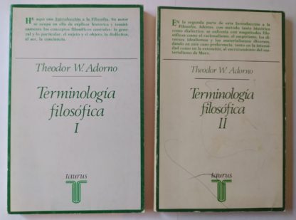 Terminología filosófica. (2 tomos)