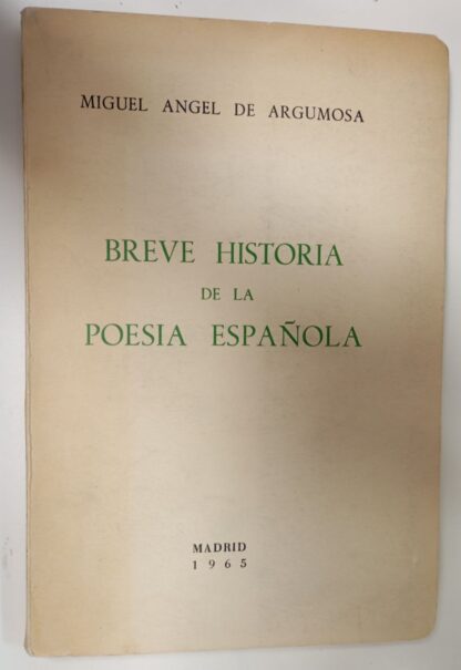 Breve historia de la poesía española