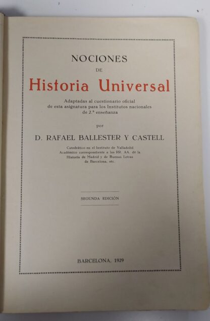 Nociones de Historia Universal - Imagen 2