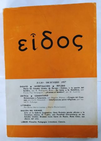 Eidos. Revista de investigación e información cultural