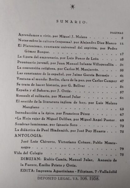 Revista del colegio mayor "Reyes Católicos" Universidad de Valladolid. Nº 6 - Imagen 2