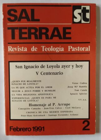 Revista de teología pastoral. San Ignacio de Loyola ayer y hoy V centenario.