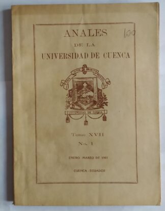 Anales de la universidad de Cuenca. Tomo XVII. Nº 1