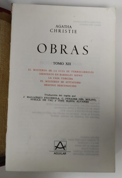 Obras. Agatha Christie. Tomo XII - Imagen 2