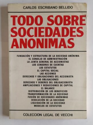 Todo sobre las sociedades anónimas