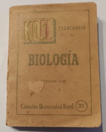 Prontuario de biología. Protistología botánica y zoología.