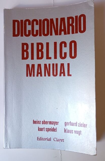 Diccionario bíblico manual