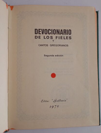 Devocionario de los fieles y Cantos gregorianos - Imagen 2