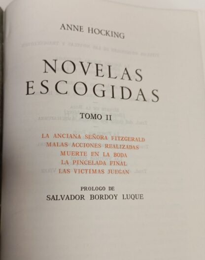 Novelas escogidas Hocking, Anne. (2 tomos) - Imagen 2