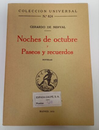 Noches de octubre y Paseos y recuerdos