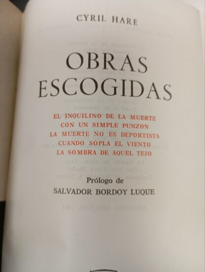 Novelas escogidas. Cyril Hare - Imagen 2