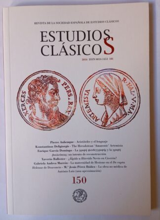 Revista de la sociedad española de estudios clásicos. Nº 150